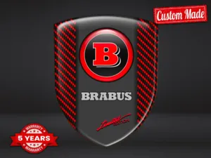 Brabus Domed Decals Sticker Car Durable Limited Universal